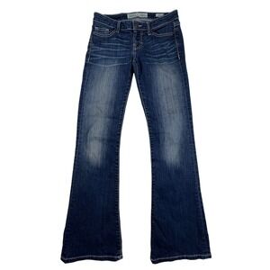 BKE Stella Bootcut Jeans Blue Medium Wash Mid Rise Denim Flare Leg Womens 25R 29